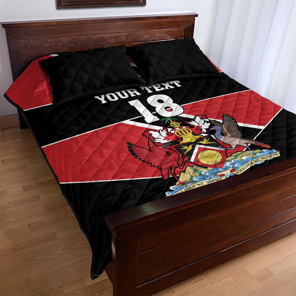Custom Trinidad and Tobago Quilt Bed Set Together We Aspire Together We Achieve - Wonder Print Shop