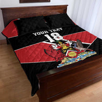 Custom Trinidad and Tobago Quilt Bed Set Together We Aspire Together We Achieve - Wonder Print Shop