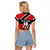 Custom Trinidad and Tobago Raglan Cropped T Shirt Together We Aspire Together We Achieve - Wonder Print Shop