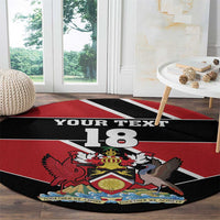 Custom Trinidad and Tobago Round Carpet Together We Aspire Together We Achieve - Wonder Print Shop