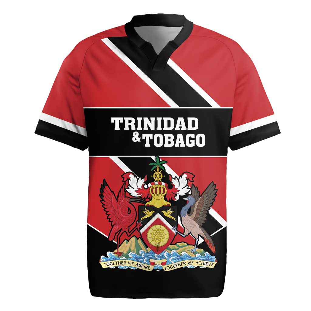 Custom Trinidad and Tobago Rugby Jersey Together We Aspire Together We Achieve - Wonder Print Shop