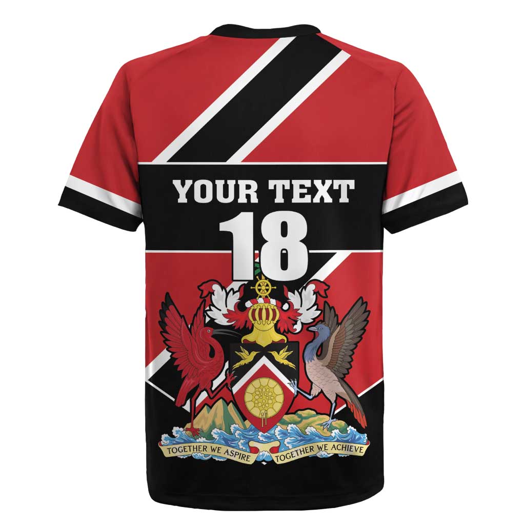 Custom Trinidad and Tobago Rugby Jersey Together We Aspire Together We Achieve - Wonder Print Shop