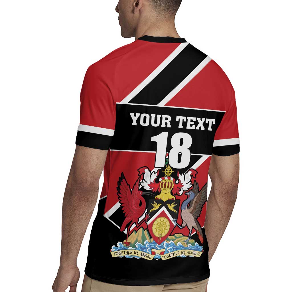 Custom Trinidad and Tobago Rugby Jersey Together We Aspire Together We Achieve - Wonder Print Shop