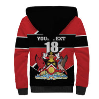 Custom Trinidad and Tobago Sherpa Hoodie Together We Aspire Together We Achieve - Wonder Print Shop