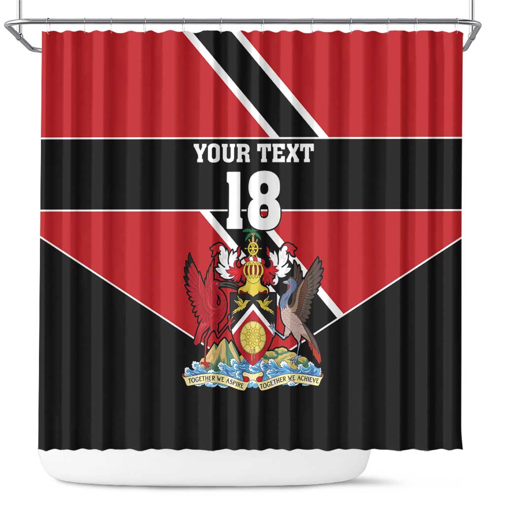 Custom Trinidad and Tobago Shower Curtain Together We Aspire Together We Achieve - Wonder Print Shop
