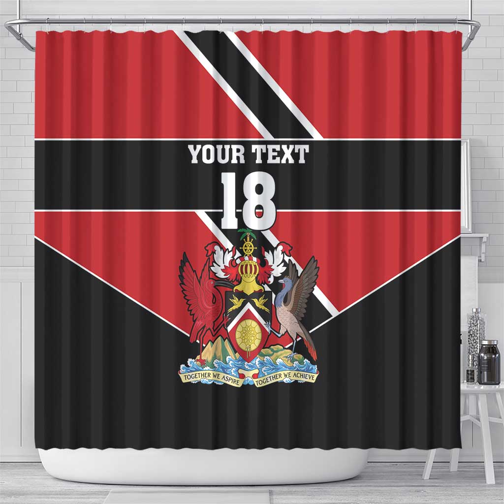 Custom Trinidad and Tobago Shower Curtain Together We Aspire Together We Achieve - Wonder Print Shop