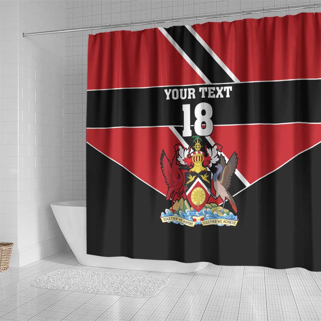 Custom Trinidad and Tobago Shower Curtain Together We Aspire Together We Achieve - Wonder Print Shop