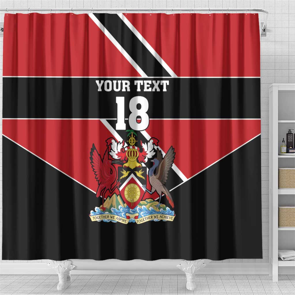 Custom Trinidad and Tobago Shower Curtain Together We Aspire Together We Achieve - Wonder Print Shop