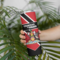 Custom Trinidad and Tobago Skinny Tumbler Together We Aspire Together We Achieve - Wonder Print Shop