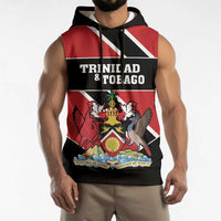 Custom Trinidad and Tobago Sleeveless Hoodie Together We Aspire Together We Achieve - Wonder Print Shop