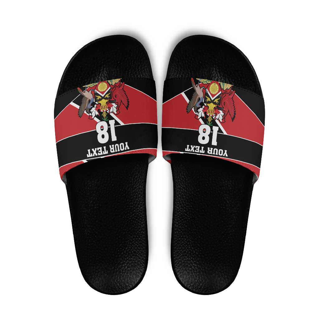 Custom Trinidad and Tobago Slide Sandals Together We Aspire Together We Achieve - Wonder Print Shop