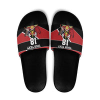 Custom Trinidad and Tobago Slide Sandals Together We Aspire Together We Achieve - Wonder Print Shop