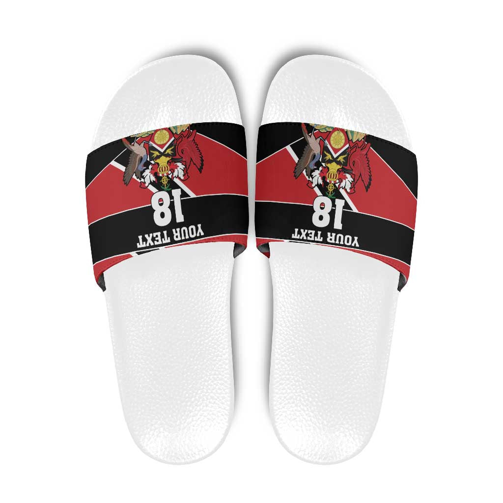 Custom Trinidad and Tobago Slide Sandals Together We Aspire Together We Achieve - Wonder Print Shop