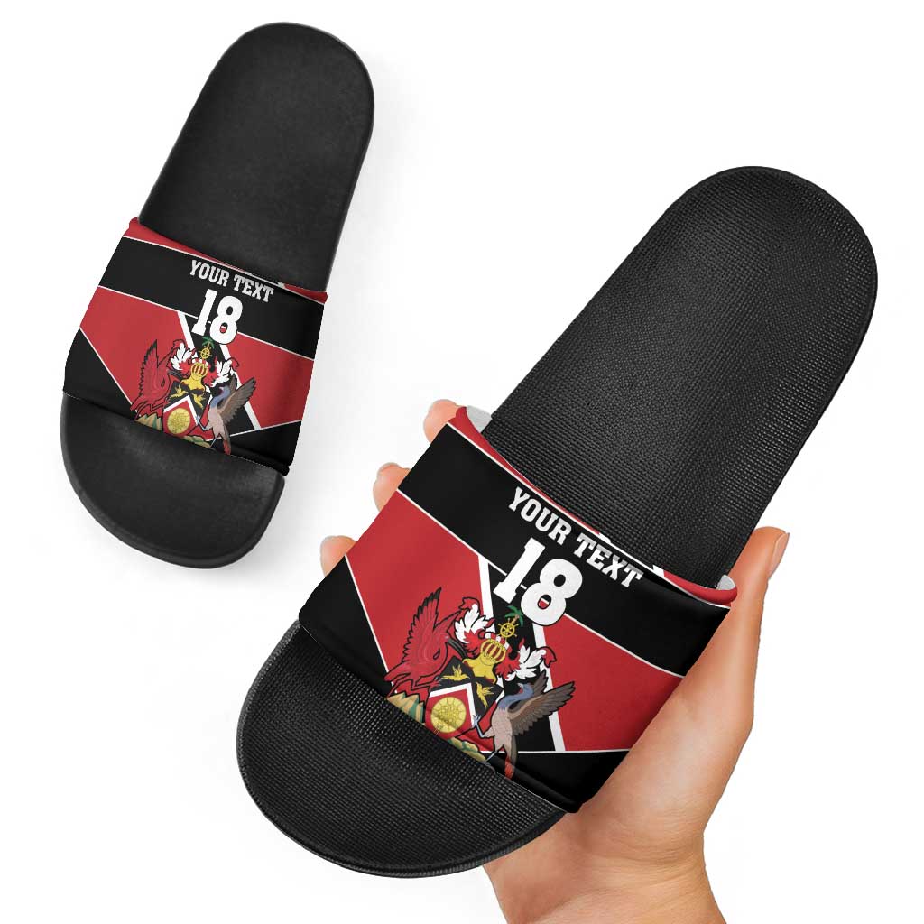 Custom Trinidad and Tobago Slide Sandals Together We Aspire Together We Achieve - Wonder Print Shop