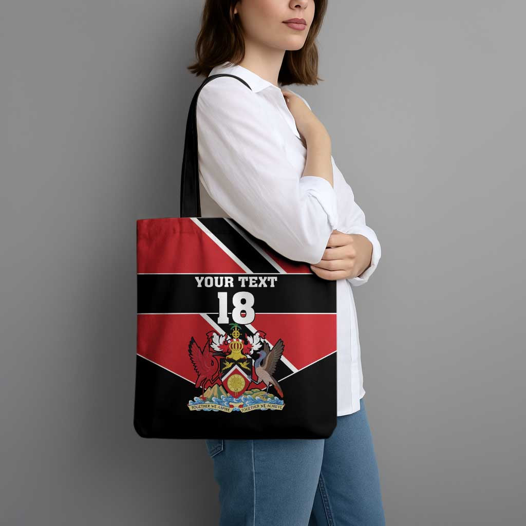 Custom Trinidad and Tobago Tote Bag Together We Aspire Together We Achieve - Wonder Print Shop