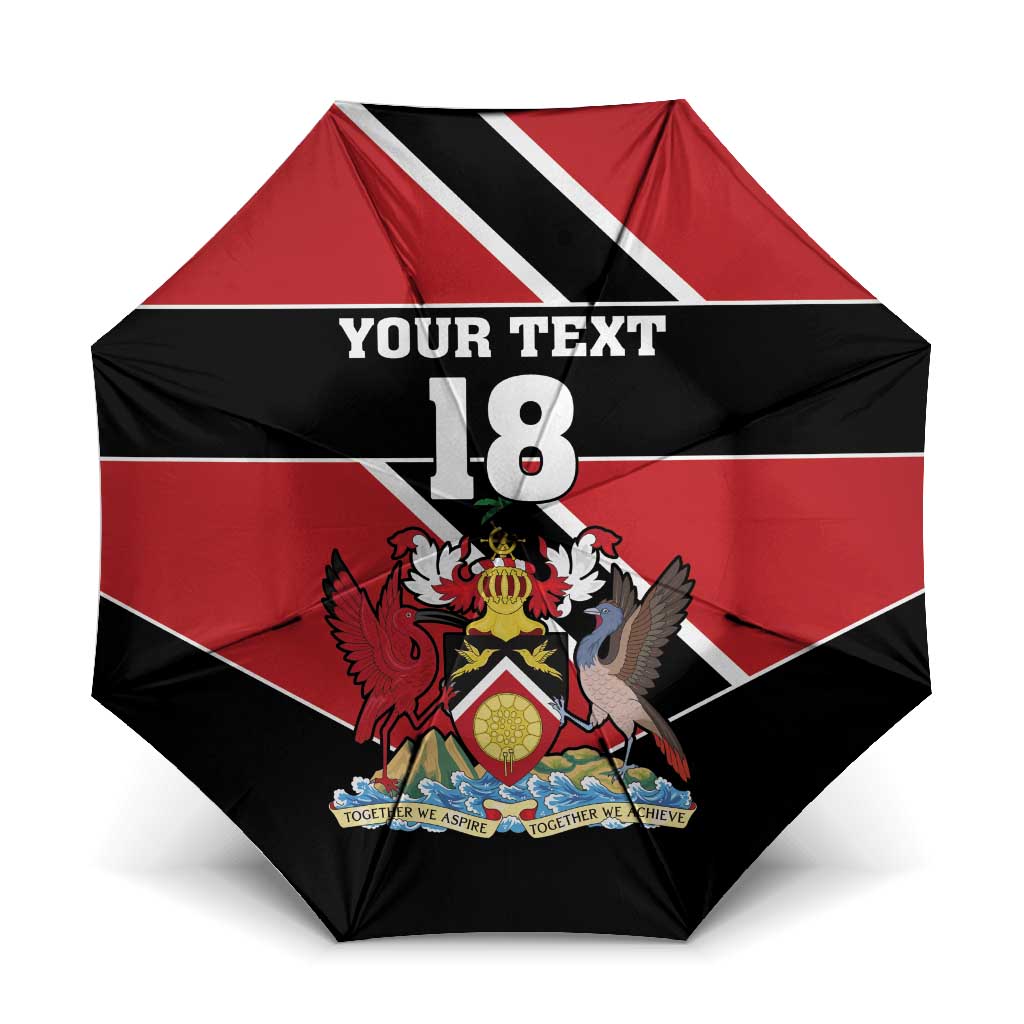 Custom Trinidad and Tobago Umbrella Together We Aspire Together We Achieve - Wonder Print Shop