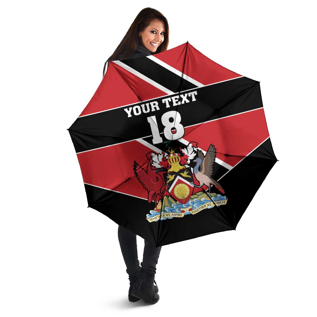 Custom Trinidad and Tobago Umbrella Together We Aspire Together We Achieve - Wonder Print Shop