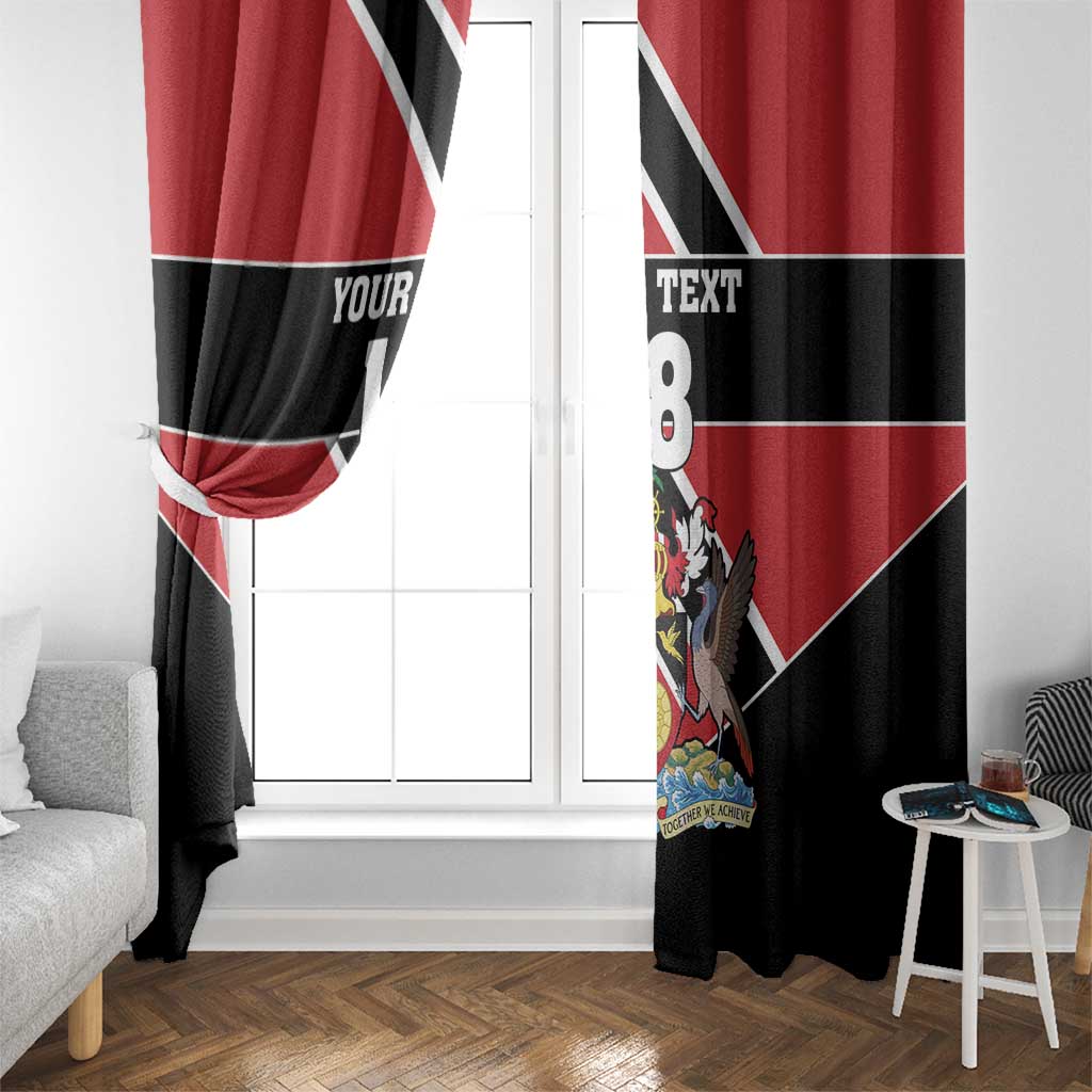 Custom Trinidad and Tobago Window Curtain Together We Aspire Together We Achieve - Wonder Print Shop