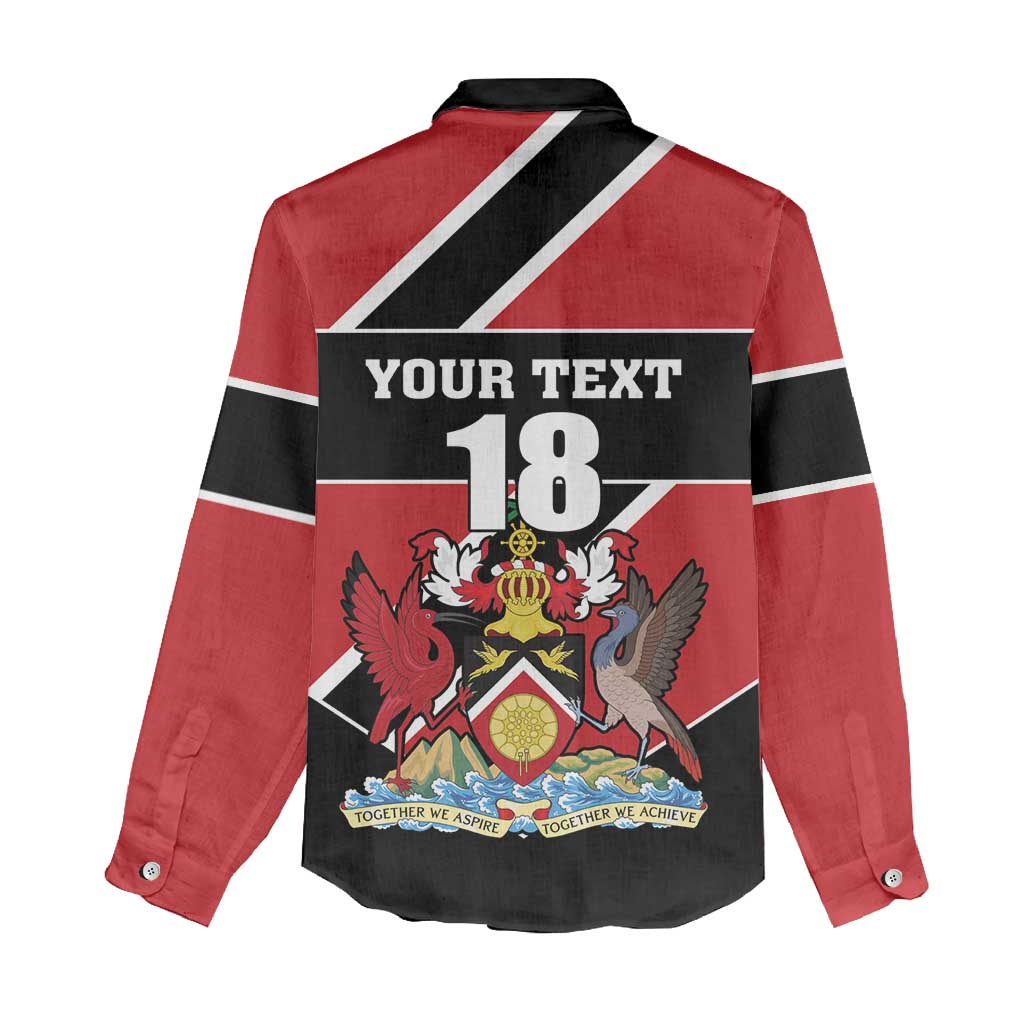 Custom Trinidad and Tobago Women Casual Shirt Together We Aspire Together We Achieve - Wonder Print Shop