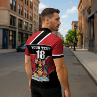 Custom Trinidad and Tobago Zipper Polo Shirt Together We Aspire Together We Achieve - Wonder Print Shop