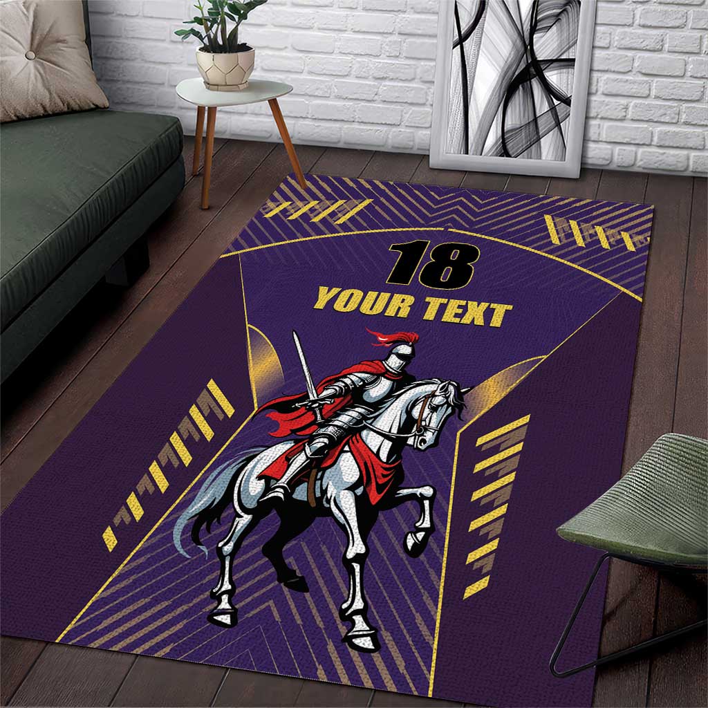 Custom Trinidad and Tobago Cricket Area Rug Go Champion Knight Riders - Wonder Print Shop