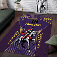 Custom Trinidad and Tobago Cricket Area Rug Go Champion Knight Riders - Wonder Print Shop