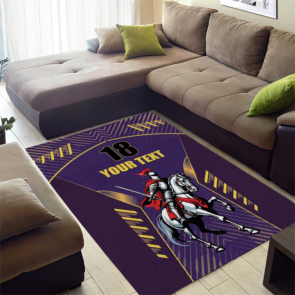 Custom Trinidad and Tobago Cricket Area Rug Go Champion Knight Riders - Wonder Print Shop