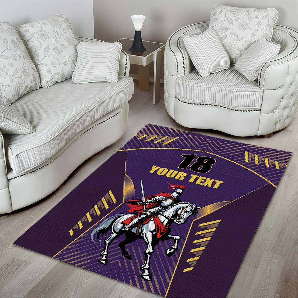 Custom Trinidad and Tobago Cricket Area Rug Go Champion Knight Riders - Wonder Print Shop
