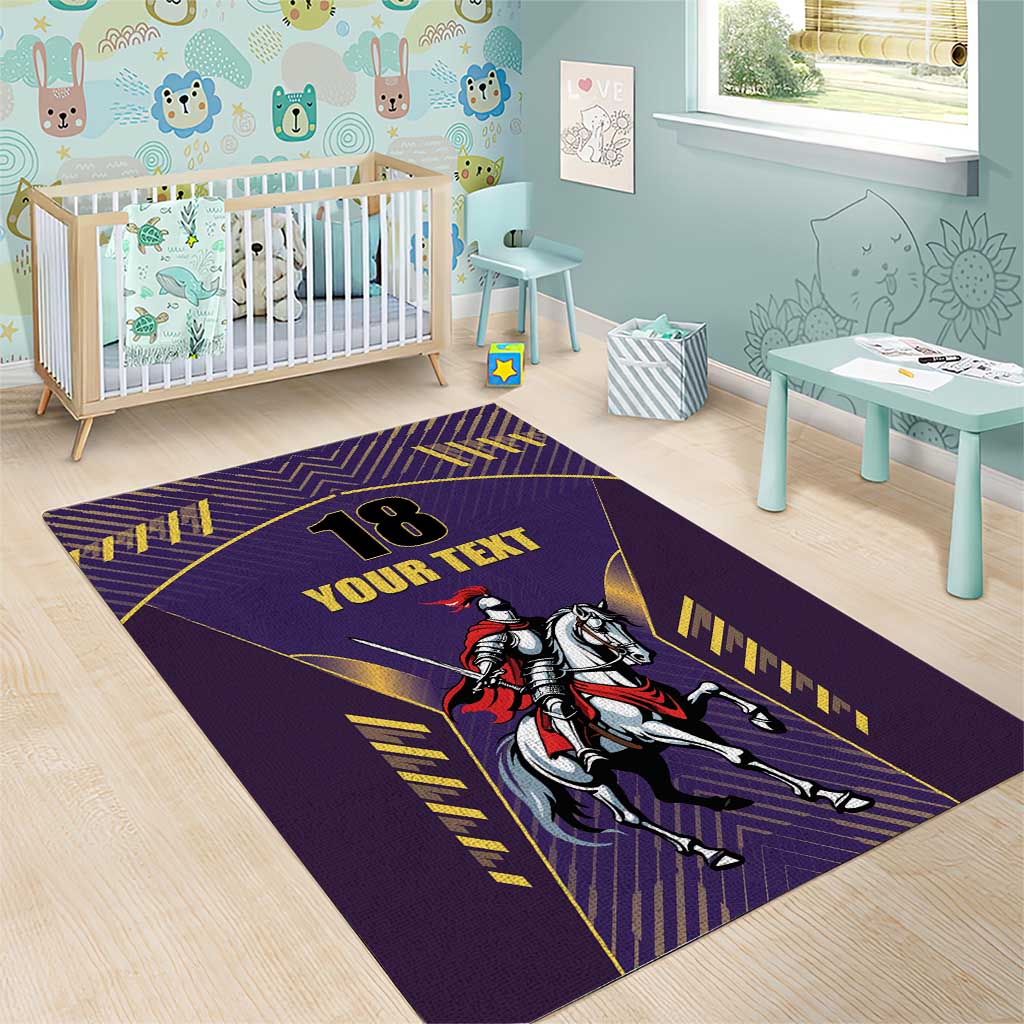 Custom Trinidad and Tobago Cricket Area Rug Go Champion Knight Riders - Wonder Print Shop