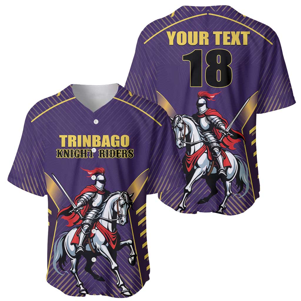 Custom Trinidad and Tobago Cricket Baseball Jersey Go Champion Knight Riders - Wonder Print Shop