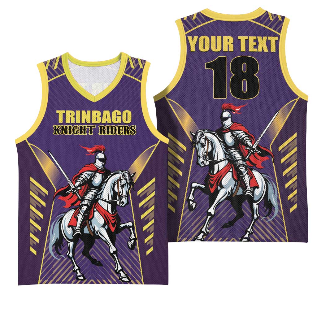 Custom Trinidad and Tobago Cricket Basketball Jersey Go Champion Knight Riders - Wonder Print Shop