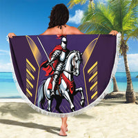 Custom Trinidad and Tobago Cricket Beach Blanket Go Champion Knight Riders - Wonder Print Shop