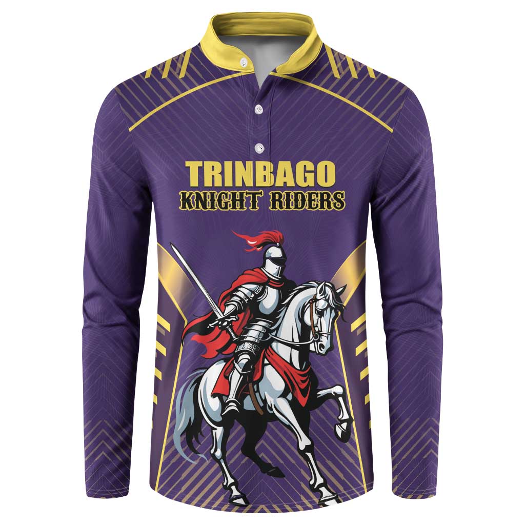 Custom Trinidad and Tobago Cricket Button Sweatshirt Go Champion Knight Riders - Wonder Print Shop