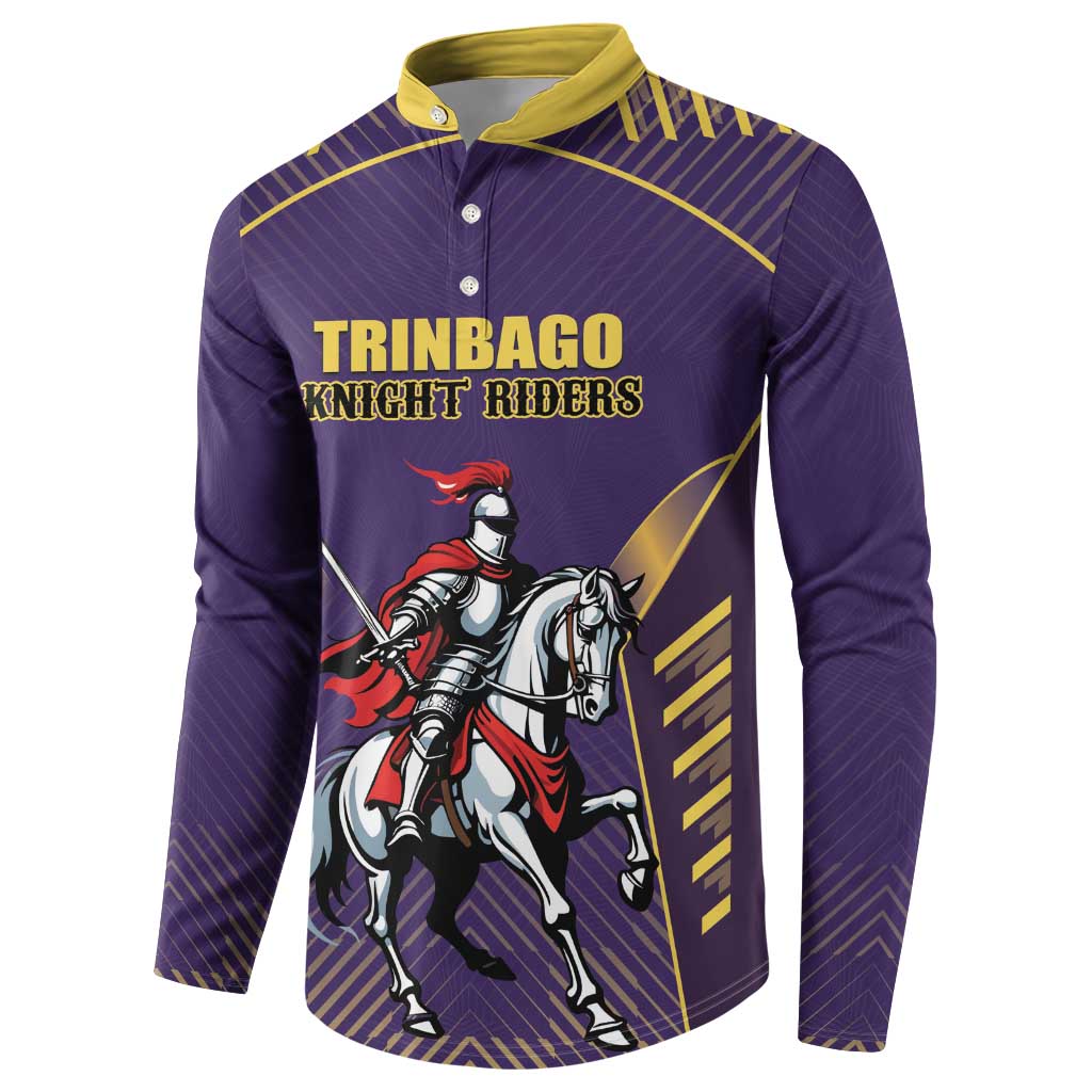Custom Trinidad and Tobago Cricket Button Sweatshirt Go Champion Knight Riders - Wonder Print Shop