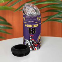 Custom Trinidad and Tobago Cricket 4 in 1 Can Cooler Tumbler Go Champion Knight Riders - Wonder Print Shop