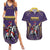 Custom Trinidad and Tobago Cricket Couples Matching Summer Maxi Dress and Hawaiian Shirt Go Champion Knight Riders - Wonder Print Shop