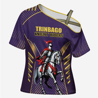 Custom Trinidad and Tobago Cricket Cross Shoulder Shirt Go Champion Knight Riders - Wonder Print Shop