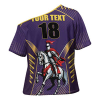 Custom Trinidad and Tobago Cricket Cross Shoulder Shirt Go Champion Knight Riders - Wonder Print Shop