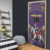 Custom Trinidad and Tobago Cricket Door Cover Go Champion Knight Riders - Wonder Print Shop