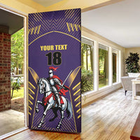 Custom Trinidad and Tobago Cricket Door Cover Go Champion Knight Riders - Wonder Print Shop