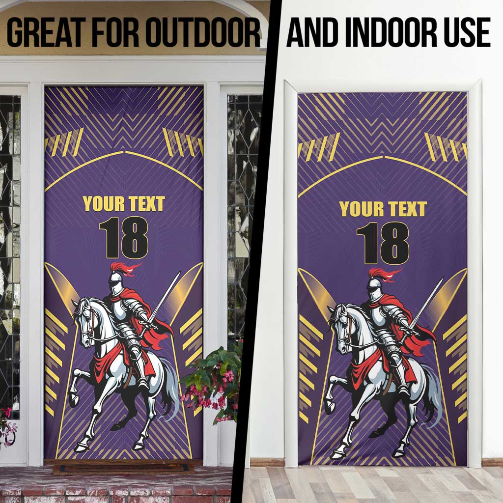 Custom Trinidad and Tobago Cricket Door Cover Go Champion Knight Riders - Wonder Print Shop