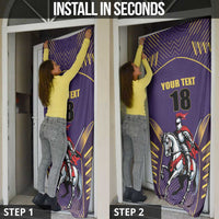 Custom Trinidad and Tobago Cricket Door Cover Go Champion Knight Riders - Wonder Print Shop
