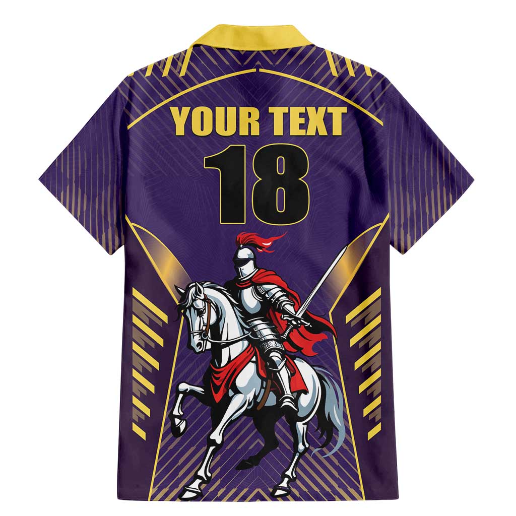 Custom Trinidad and Tobago Cricket Family Matching Mermaid Dress and Hawaiian Shirt Go Champion Knight Riders - Wonder Print Shop