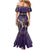 Custom Trinidad and Tobago Cricket Family Matching Mermaid Dress and Hawaiian Shirt Go Champion Knight Riders - Wonder Print Shop