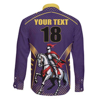 Custom Trinidad and Tobago Cricket Family Matching Off The Shoulder Long Sleeve Dress and Hawaiian Shirt Go Champion Knight Riders - Wonder Print Shop
