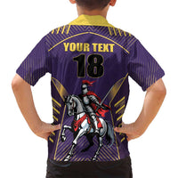 Custom Trinidad and Tobago Cricket Family Matching Summer Maxi Dress and Hawaiian Shirt Go Champion Knight Riders - Wonder Print Shop