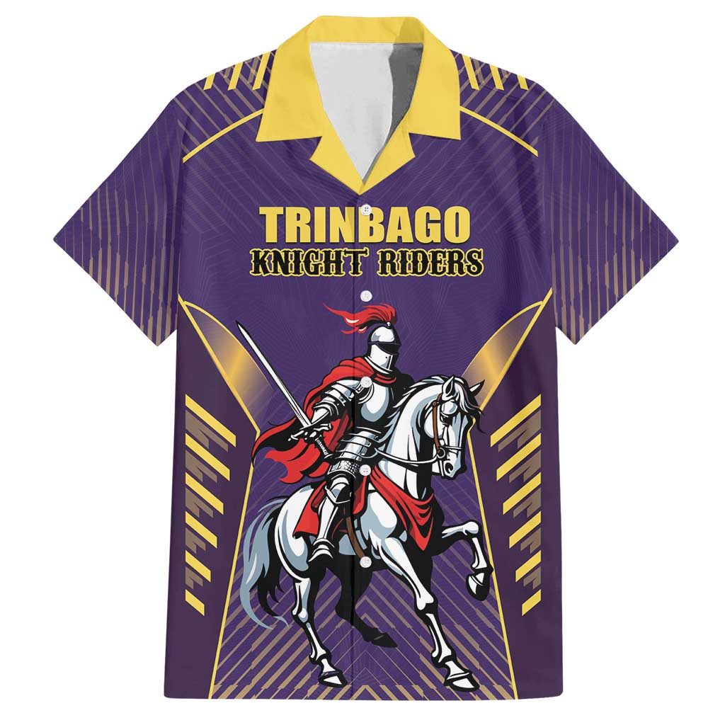 Custom Trinidad and Tobago Cricket Family Matching Summer Maxi Dress and Hawaiian Shirt Go Champion Knight Riders - Wonder Print Shop