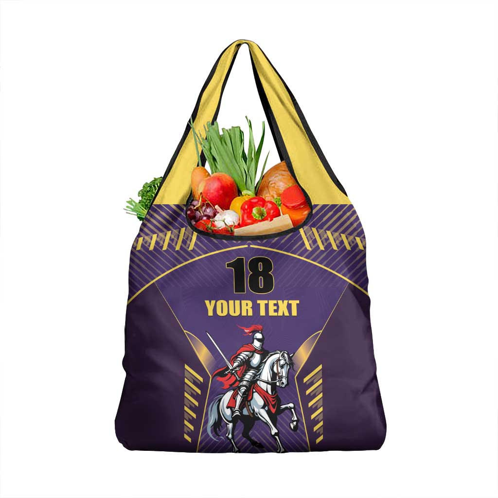 Custom Trinidad and Tobago Cricket Grocery Bag Go Champion Knight Riders - Wonder Print Shop