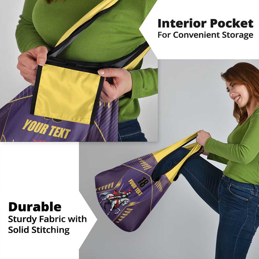 Custom Trinidad and Tobago Cricket Grocery Bag Go Champion Knight Riders - Wonder Print Shop