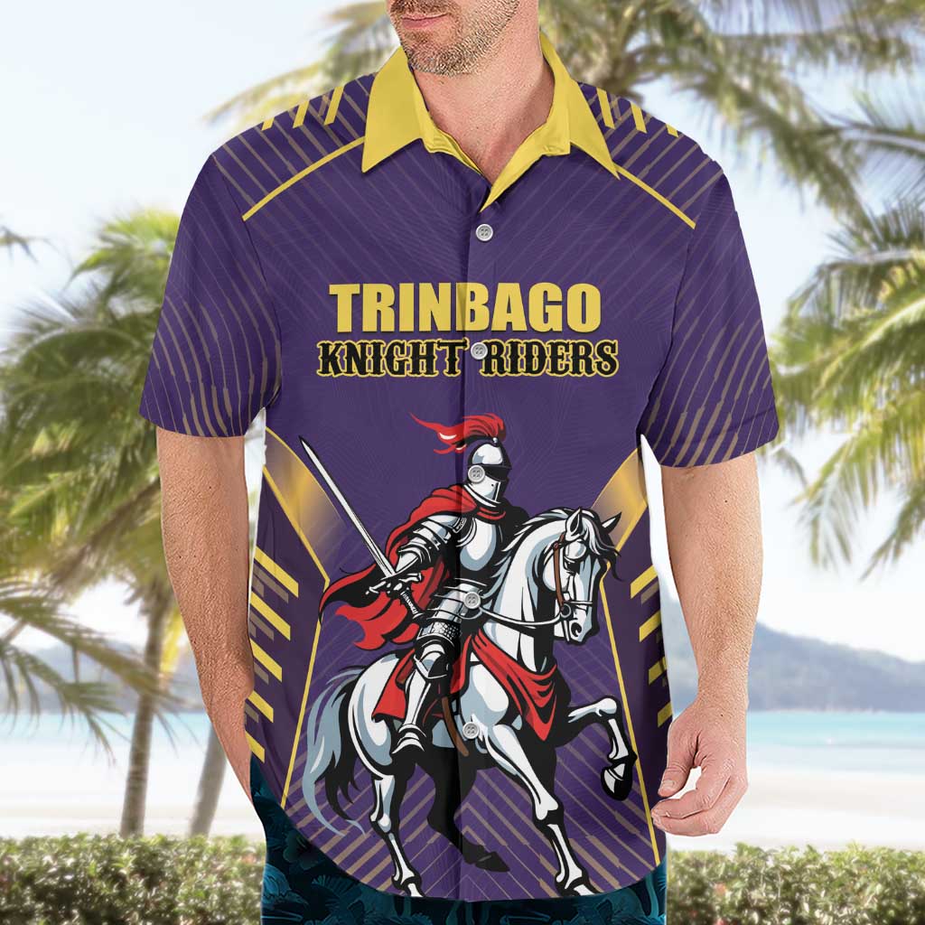 Custom Trinidad and Tobago Cricket Hawaiian Shirt Go Champion Knight Riders - Wonder Print Shop